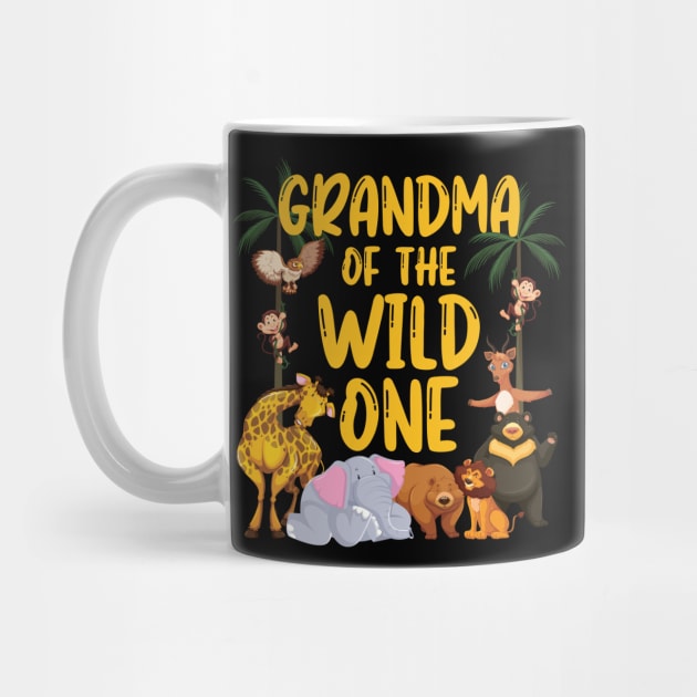 Grandma Of The Wild One Zoo Birthday Safari Jungle Animal by badCasperTess